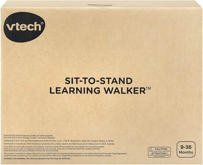 VTech Sit-to-Stand Learning Walker (Frustration Free Packaging), Lavender