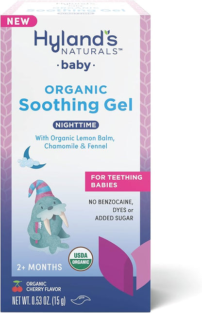 Hyland's Baby - Organic Night Oral Soothing Gel, with Chamomile 2 Months 0.53 Ounce