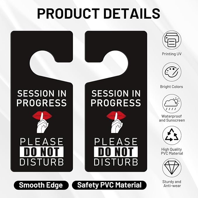 Do Not Disturb Hanger Sign - 2 PCS Session In