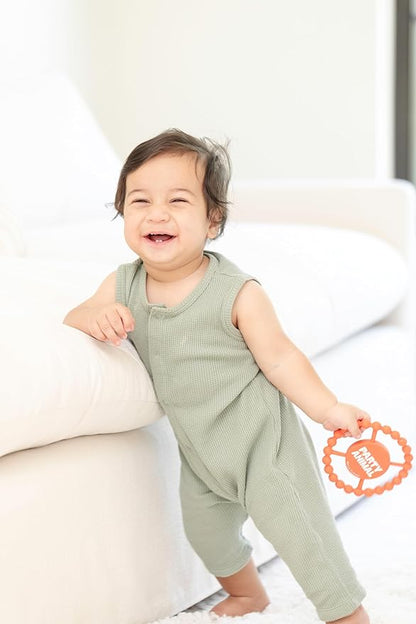 Bella Tunno Happy Teether ??Soft & Easy Grip Baby Teether Toy, Silicone Teether Ring to Help Soothe Gums