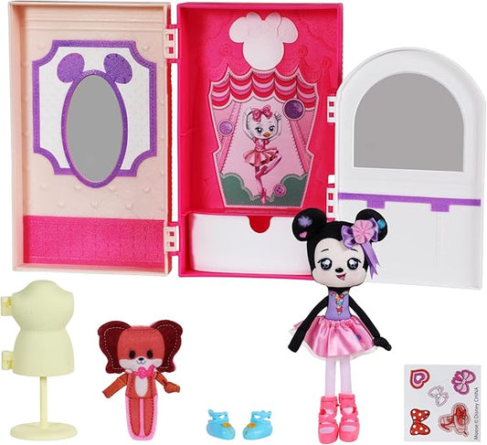SWEET SEAMS 6" Soft Rag Doll Deluxe Pack – 1pc Toy | Minnie Mouse & Fifi Ballet Studio
