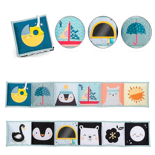 Newborn infants 0-6 Soft Activity Book Black & White High 0-12 Months