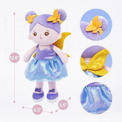 OUOZZZ 13" Soft Baby Doll Gift- Fairy Dolls My First 1 Year