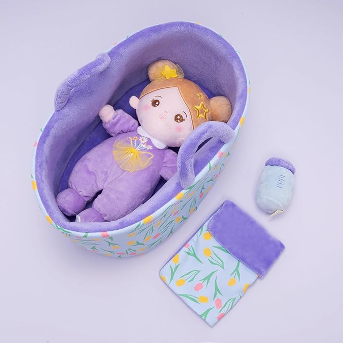 OUOZZZ Soft Baby Doll Set for Girls - My First