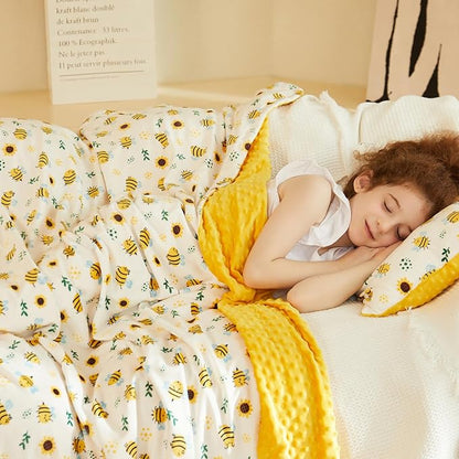 DaysU Silky Micro Soft Plush Baby Blankets Unisex with Print Animal Pattern and Soothing Raised Dots, Double Layer Bed Throws for Toddler Cot 50x60 Inches