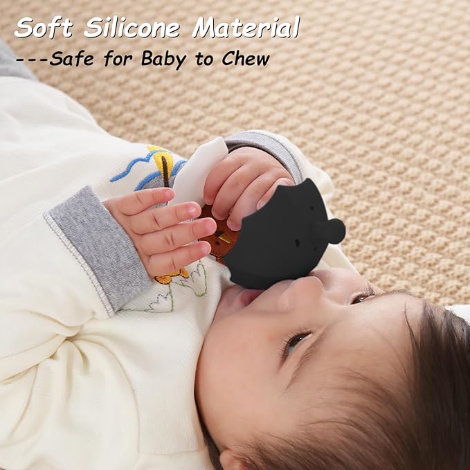 Teething Toys for Babies 0-6 months, Seposeve Umbrella Baby Teether with Suction Base 6-12 months 12-24 months