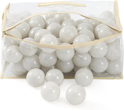MoonxHome Ball Pit Balls for Toddlers, BPA Free Crush Proof Plastic Toy Balls for Ball Pit 2.15 Inch 100…