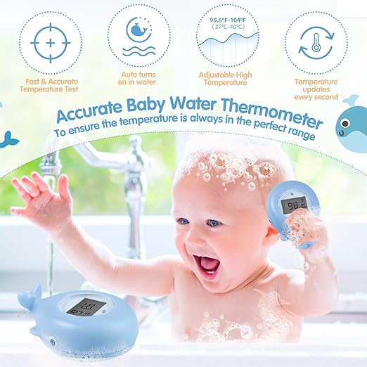 Baby Bath Thermometer, Whale Bath Thermometer Baby Safety