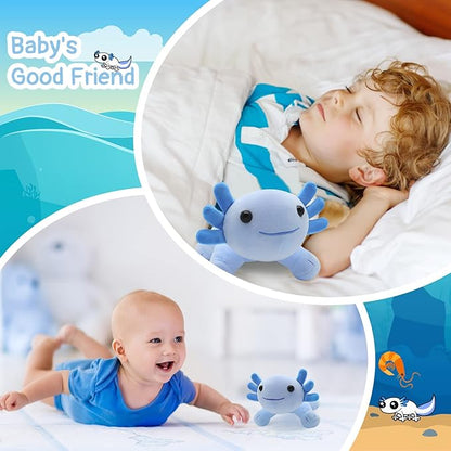 10.5'' Axolotl Plush Toy - Kawaii Stuffed Animal Pillow Doll,