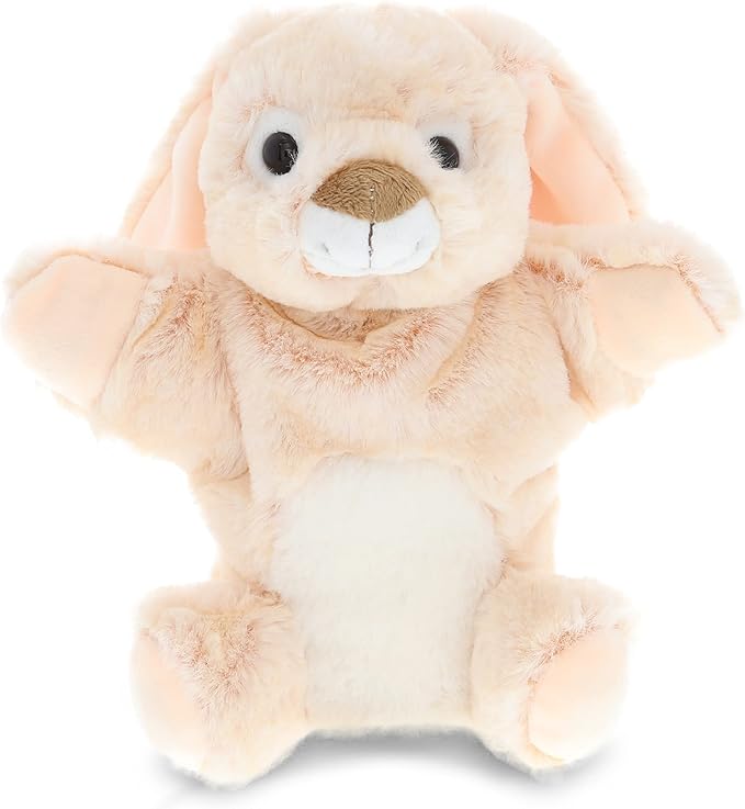DolliBu Rabbit Plush Hand Puppet For Kids - Soft Plush