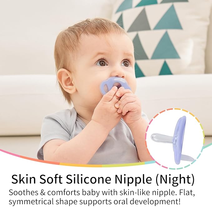 Mombella Koala Pacifiers 0 Months+, Silicone Baby Pacifier for Breastfed Babies 2 Pack