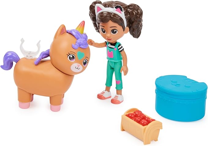 Gabby's Dollhouse, Gabby Girl and Kico the Kittycorn Toy Figures Pack 3 and
