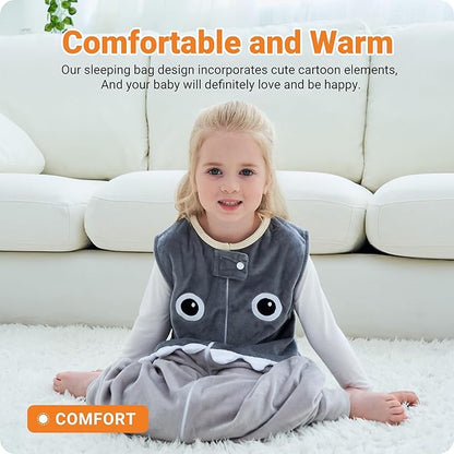Baby Sleeping Sack Sleeveless, Toddler Sleeping Bag with Legs