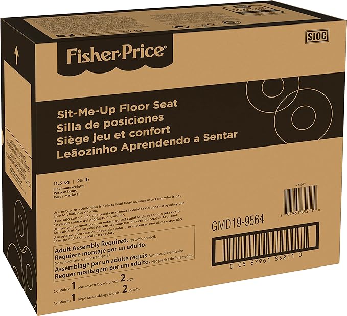 Fisher-Price Portable Baby Chair Sit-Me-Up Floor Seat With Snack Tray
