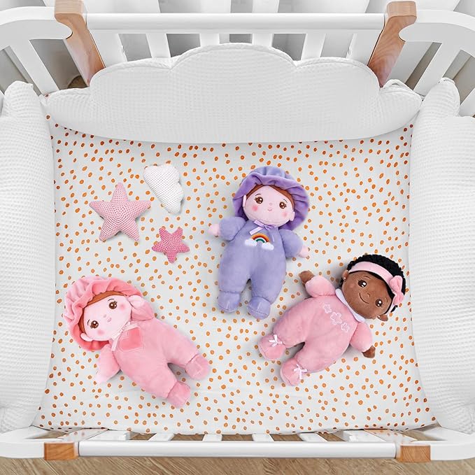 OUOZZZ Soft Black Baby Dolls for Girls - First African 10"