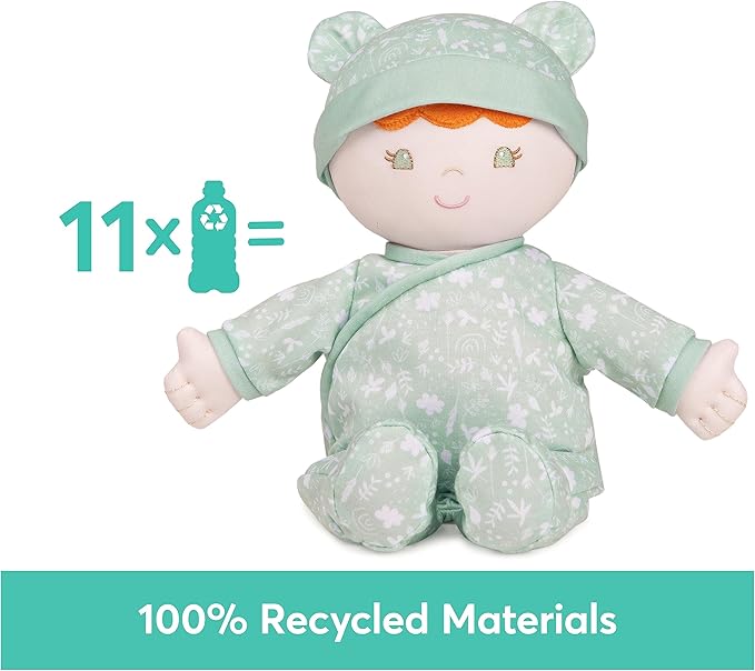 GUND Baby Sustainable Baby Doll, Plush Doll Made from Recycled Materials 12”