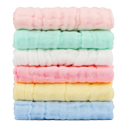 Absorbent Baby Bath and Face Towels 100% Cotton 10 x 10?â?