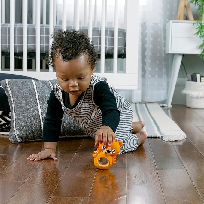 Baby Einstein Teethe & Wobble Tinker Tiger Teether Toy, BPA Free 3 Months