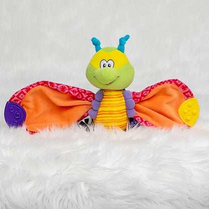 Nuby Teether Tugz Plush Silicone Teething Toy - Baby Teething Toy 3+ Months
