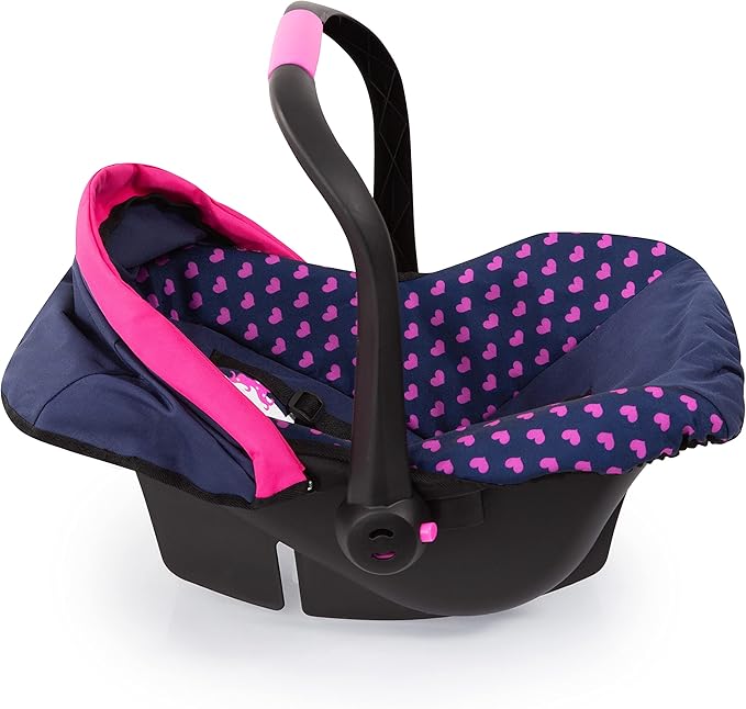 Bayer Design Baby Doll Deluxe Car Seat with Canopy- Blue