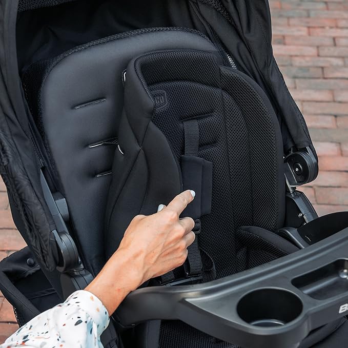 Chicco Bravo Primo Trio Travel System, Quick-Fold Stroller with Chicco KeyFit 35 Zip Extended-Use Infant Car Seat and Stroller Combo | Springhill/Black