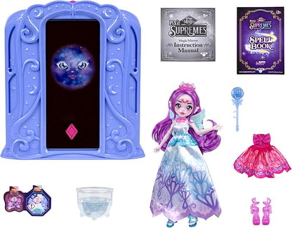 Magic Mixies Pixie Supremes Magic Mirror. Skylar The Deluxe Butterfly Pixie. 2 Unique Outfits. Mix Magic Potion to Reveal Premium 10.5" Pixie Supreme Doll. 50+ Lights & Sounds. Amazon Exclusive