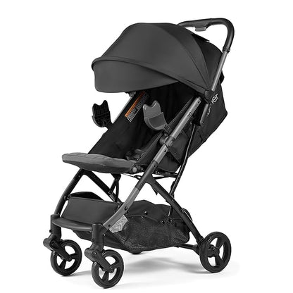 3Dpac CS Compact Stroller, Black – Car Seat Adaptable Baby Lightweight Stroller with Convenient One-Hand Fold, Reclining Seat and Extra-Large Canopy