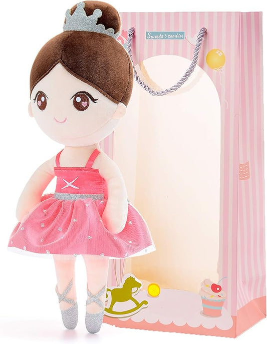 Gloveleya Baby Girl Gifts Dolls Soft Plush Toy Ballet Girl 13 Inches