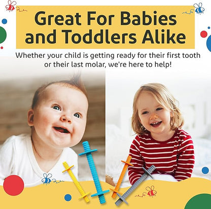 Hollow Teething Tubes - Baby Teething Toys for Babies 6+ Months, Teething Toys for Babies 6-12 Months