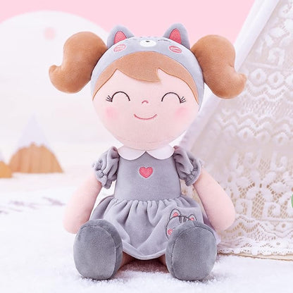 Gloveleya Baby Doll Girl Gifts Soft Plush Kitty Cat Dolls 12" with