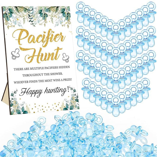 Thyle 51 Pcs Pacifier Hunt Baby Shower Games Include Baby 50 Acrylic