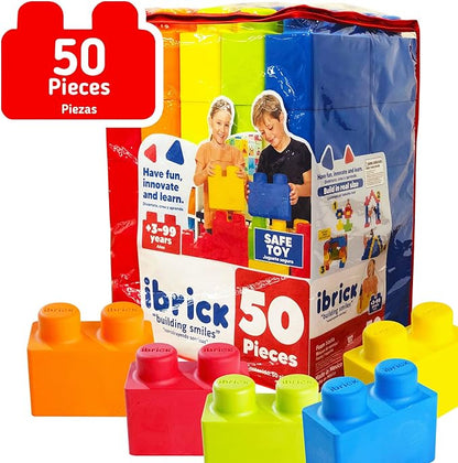 50 Pieces Jumbo Foam Blocks for Construction. Fun, Creative