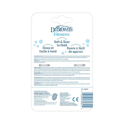 Dr. Brown's Flexees Beaded Teether Rings, 100% Silicone 3 Pack, 3m+