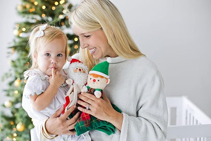 Pearhead Baby's First Christmas Security Blanket, Soft Baby Lovey for Babies