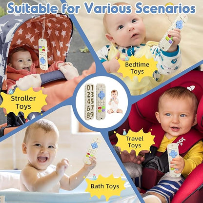Teething Relief Teethers Toys for Babies 3-6 12 Months Gifts, Silicone Remote Control Baby Teether Toys for 3 6 9 Months Newborn Infant Boy Girl Autism