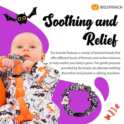 Halloween Baby Toy Gothic Baby Teether Ring Baby Stuff Teething
