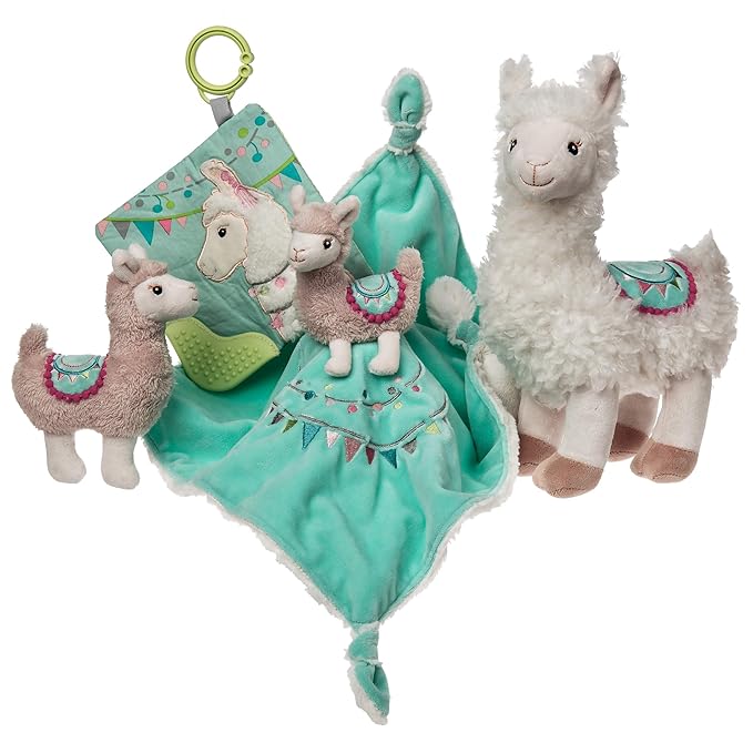 Mary Meyer Baby Lily Llama Character Blanket 13"x13"