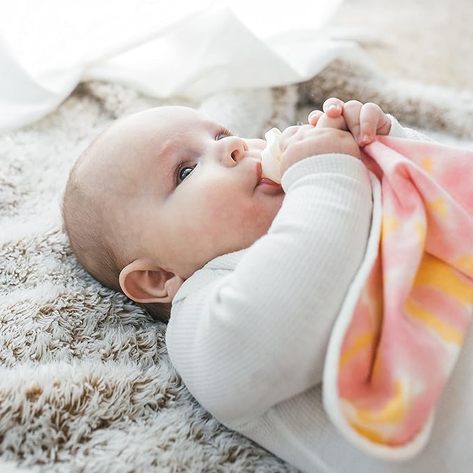 Dr. Brown's Lovey Blanket with Beaded Ring Teether and HappyPaci