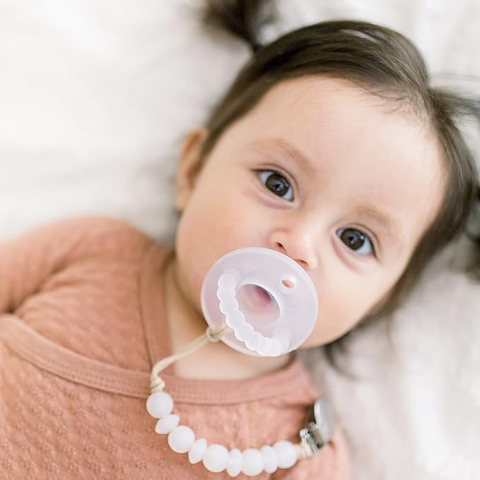 Ryan & Rose Cutie PAT Pacifier Teether (Slant, Clear)