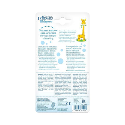 Dr. Brown's Ridgees Giraffe, Massaging Baby Teether Free,3m+