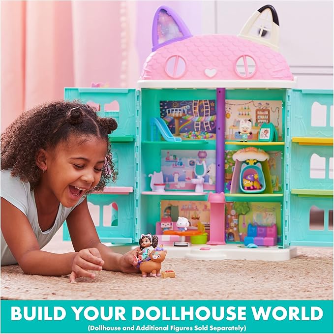 Gabby's Dollhouse, Gabby Girl and Kico the Kittycorn Toy Figures Pack 3 and