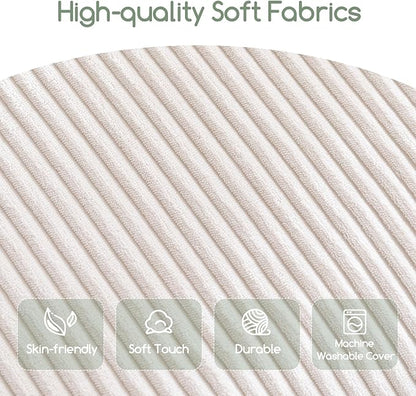 HIGOGOGO Giant Bean Bag Chair Bed for Adults,Convertible Beanbag Folds from Lazy Chair to Floor Mattress Bed,Large Floor Sofa Couch for Adult,Couples,Family,High-Density Foam Filling, Machine Washable