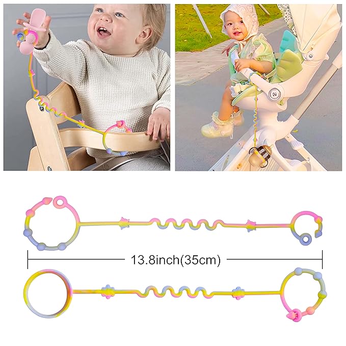 Toy Straps for Baby,RTMOK Silicone Setpacifier Clip