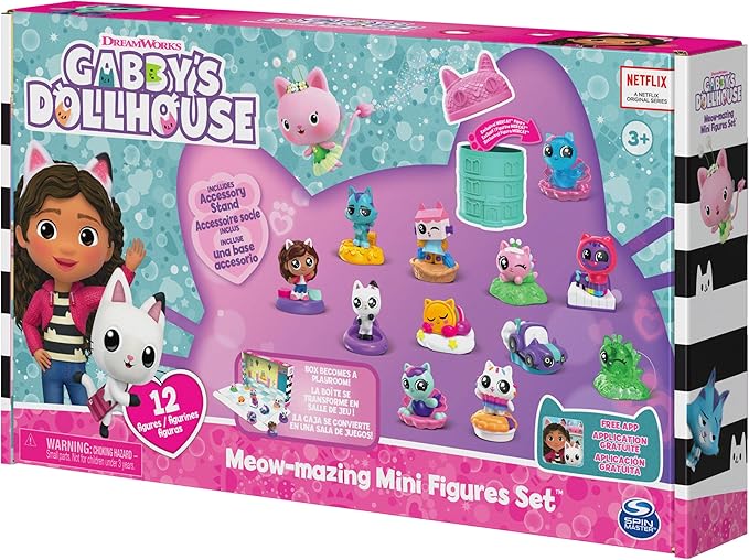 Gabby's Dollhouse, Meow-Mazing Mini Figures 12-Pack (Amazon Exclusive) 3 and