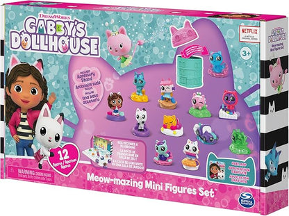 Gabby's Dollhouse, Meow-Mazing Mini Figures 12-Pack (Amazon Exclusive) 3 and