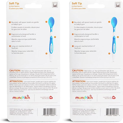 Munchkin® Soft Tip™ Baby Spoons, BPA Free, 12 Pack