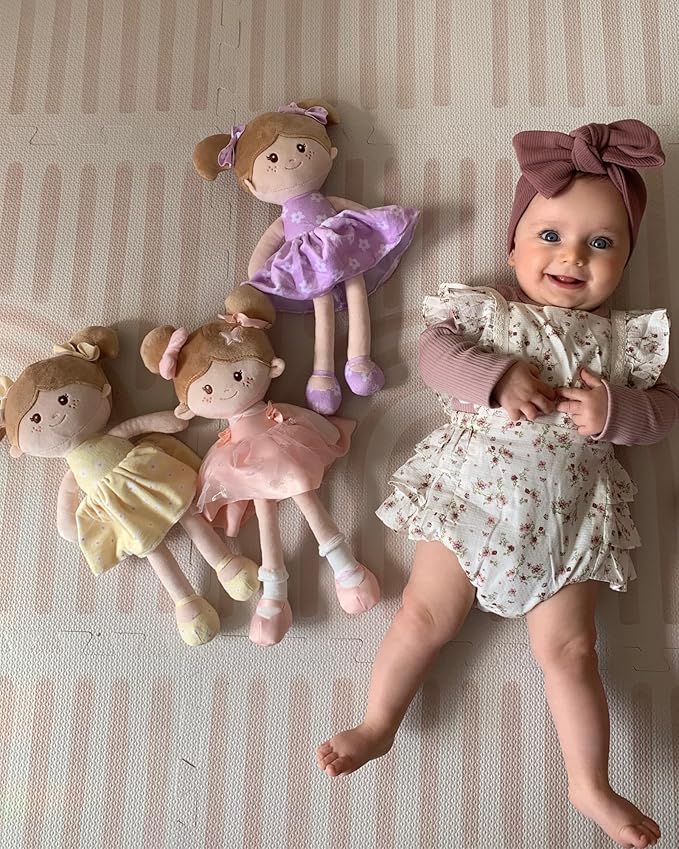 Soft Baby Doll Toys (12''), My First Baby Rag Doll for 1 Year-Old Girl Birthday Gift