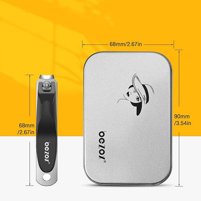 BEZOX Safe Baby Nail Clippers, Small Jaw Kids Nail Clipper Trimmers for Infants, Child and Toddlers, Precision Nail Grooming Tool for Tiny Fingers and Toes - Black