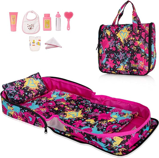 Baby Doll Bed - Portable Doll Bassinet 21 inches