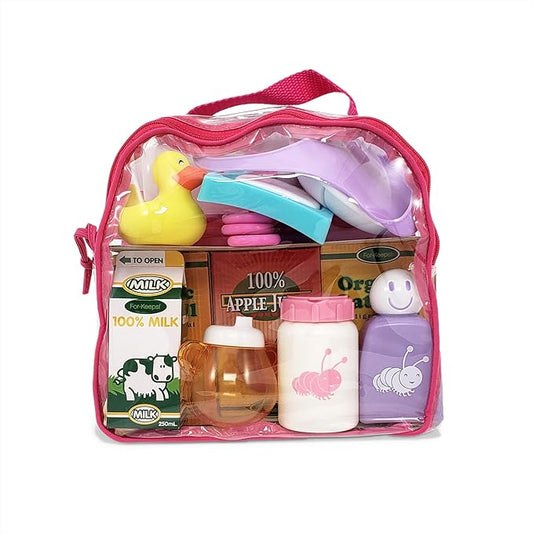 JC Toys Baby Doll Nursery 20 Piece Accessory Bag Berenguer Boutique! | Fitst Most Dolls 2+